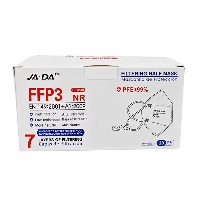 Masque facial FFP3 à 7 couches, certifié CE UE, protection de niveau 99 pour adultes, respirateur de
