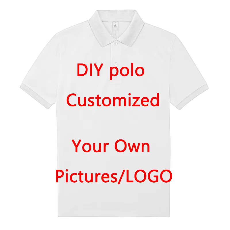 Polo à Manches Courtes pour Homme, Vêtements Personnalisés, Logo DIY, Image, Tendance Personnalisée,