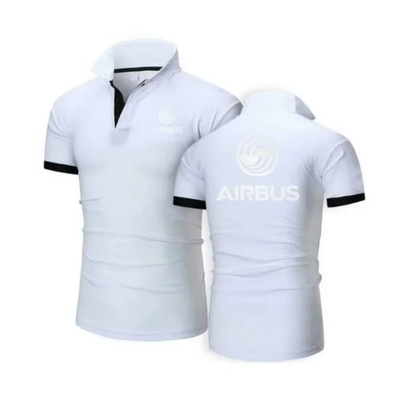 Polo AIRBUS AVIATION vol revers t-shirts Airbusfan A320 homme POLOS t-shirt printemps été maille cot