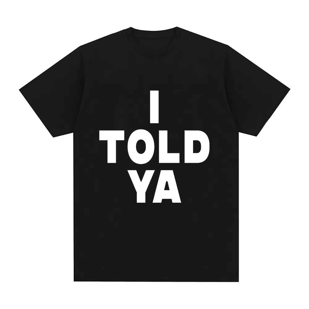 J'ai dit Ya Challengers ZENDAYA T-Shirt hommes Harajuku esthétique graphique Tashi T-Shirt unisexe S