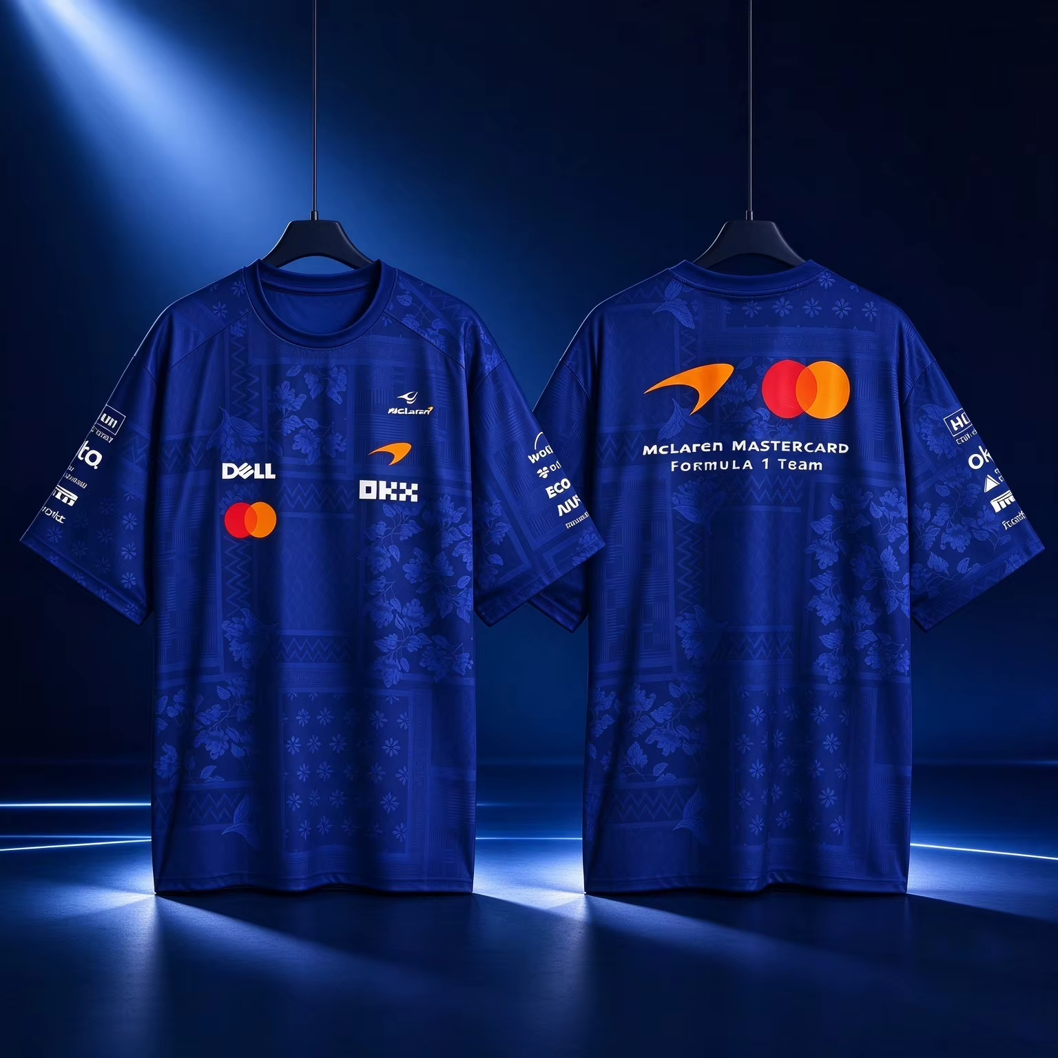 T-shirt pour hommes de la Formule 1, uniforme d'équipe de course, T-shirt à manches courtes bleu int