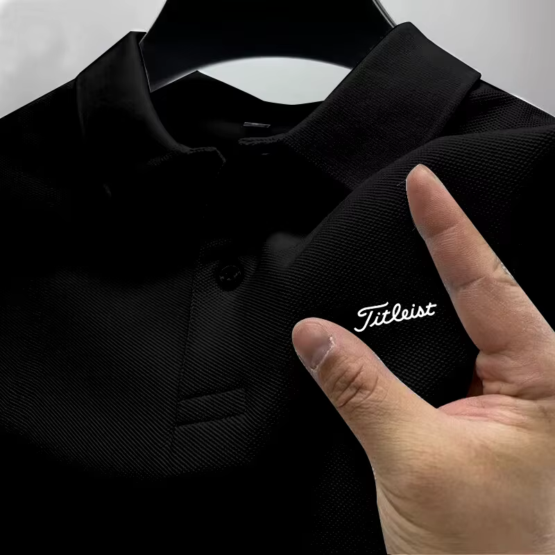 Nouveau T-shirt polo imprimé minimaliste pour homme, tendance 2026, vente chaude, tenue de golf esti
