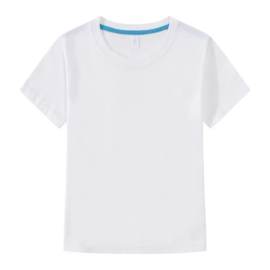 T-shirt d'été en coton pour garçons et filles, couleur unie, assorti avec tout, F 2 3 4 5 6 7 8 9 10