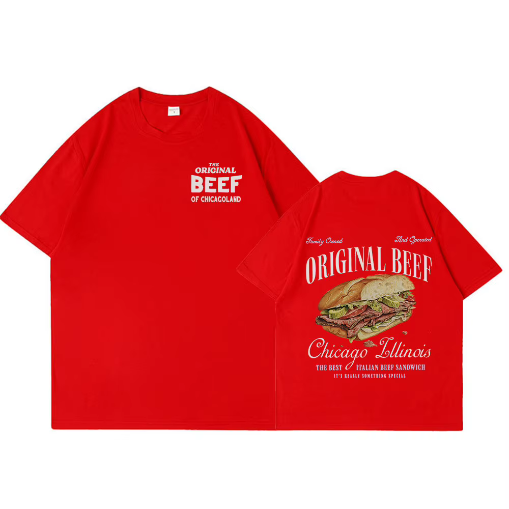 T-shirt en coton à manches courtes pour hommes et femmes, Restaurant Sandwich, The Bear TV Show, The