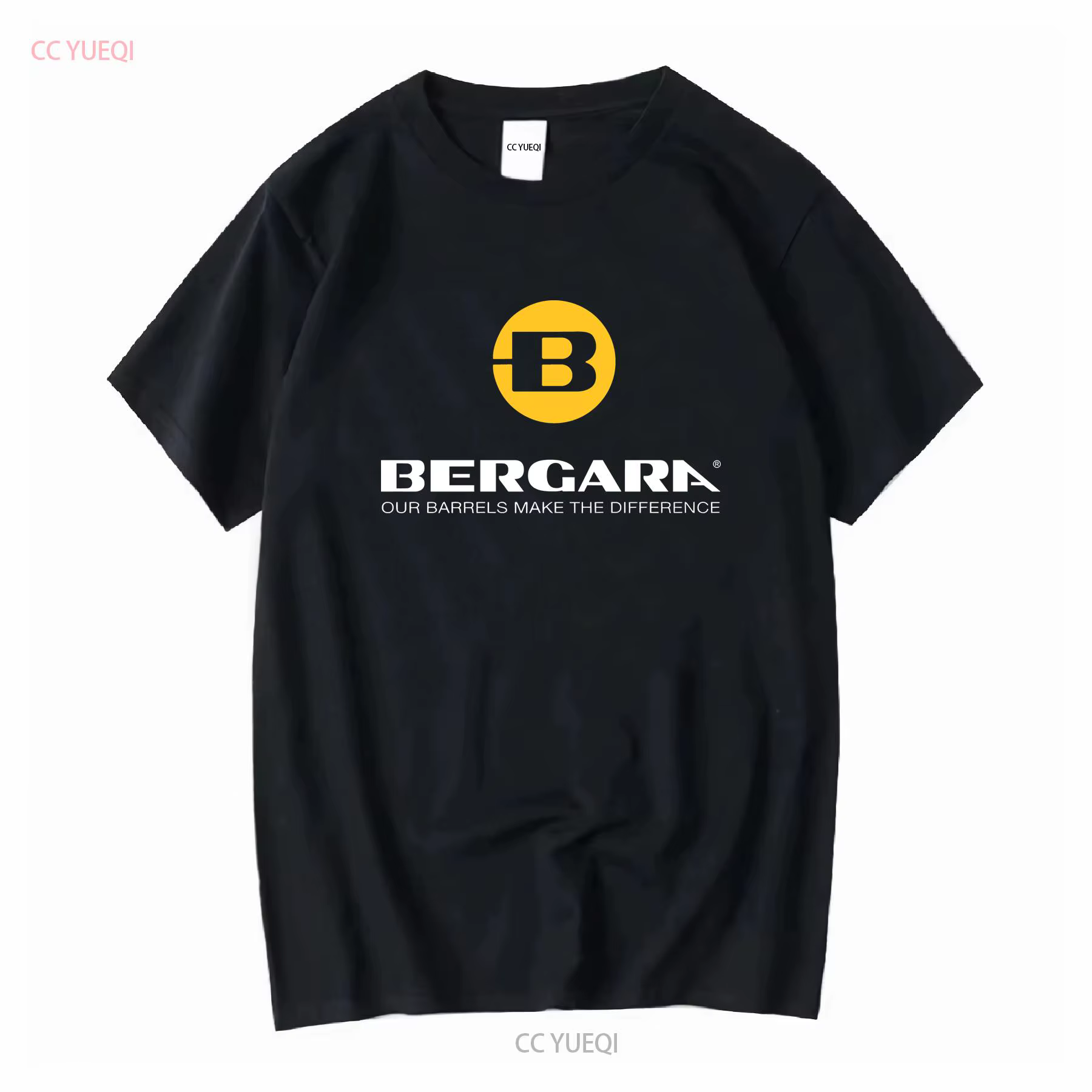 T-shirt noir à manches longues pour hommes, logo des armes à feu Bergara, taille américaine S à 5XL,