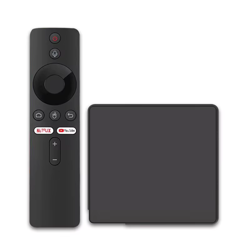 Boîtier TV Android, décodeur, double Wi-Fi 2.4G/5G, Android 14, télécommande vocale intelligente, le