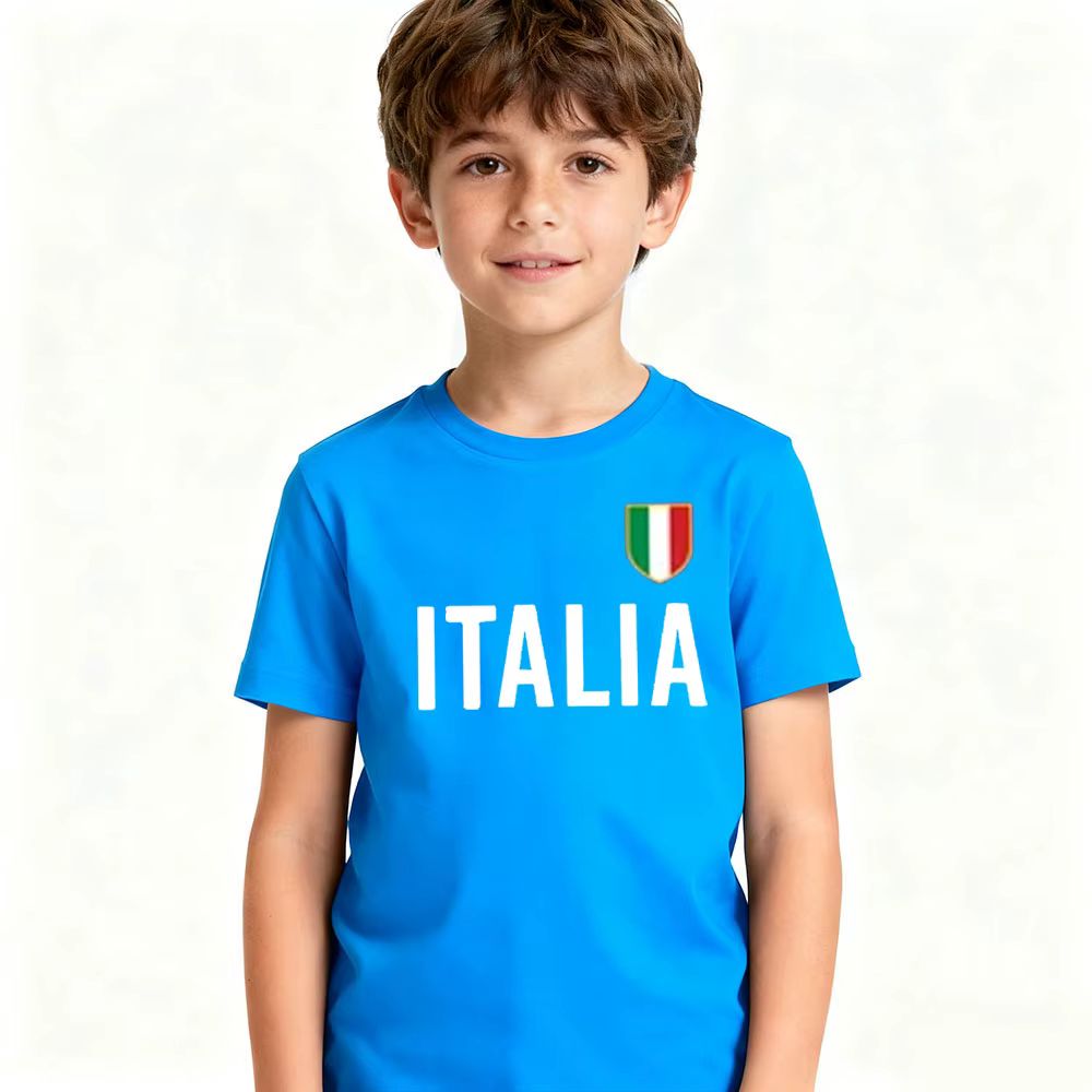 ITALIA Simple enfants T-Shirt italie mémorial vêtements garçons et filles décontracté vie quotidienn