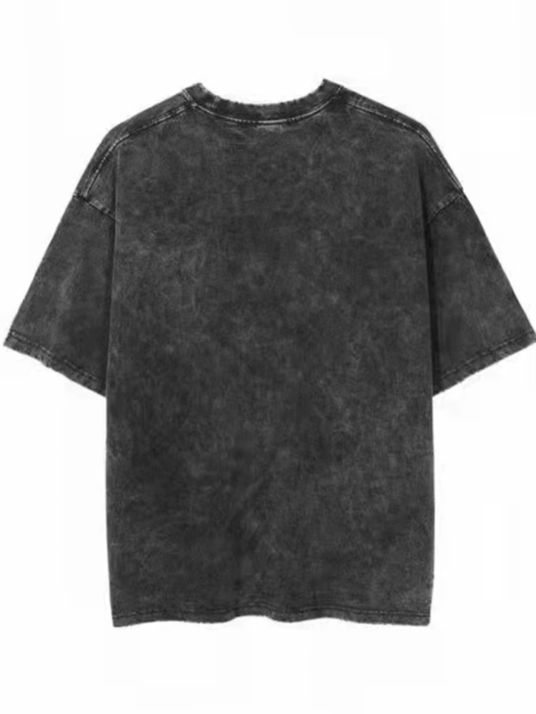 T-shirts vintage délavés 2026 – Style streetwear hip-hop rétro punk pour femme – T-shirt décontracté