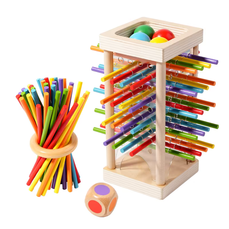 Jouet sensoriel Montessori pour bébé, motricité Fine, couleur, apprentissage cognitif, bâtons de com