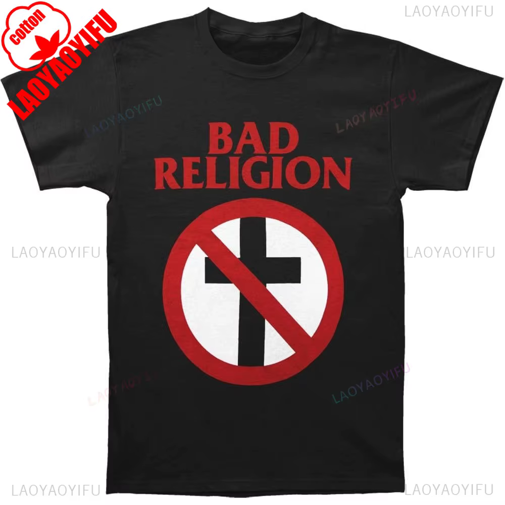 Mauvaise Religion hommes T-Shirt classique noir Ropa Dehombre hommes vêtements Camisas Masculina che