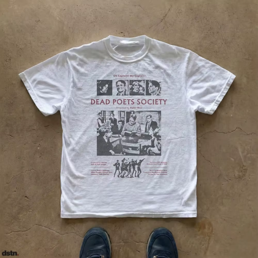 Dead Poets Society Tee Movie Poster Graphic T-Shirt Vêtements T-shirt graphique à manches courtes un