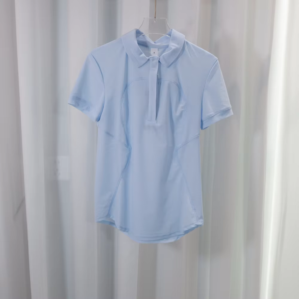 Nouveau Polo Femme Été Tennis Respirant Coupe Slim Séchage Rapide Col Sportif T-shirt Fitness Décont