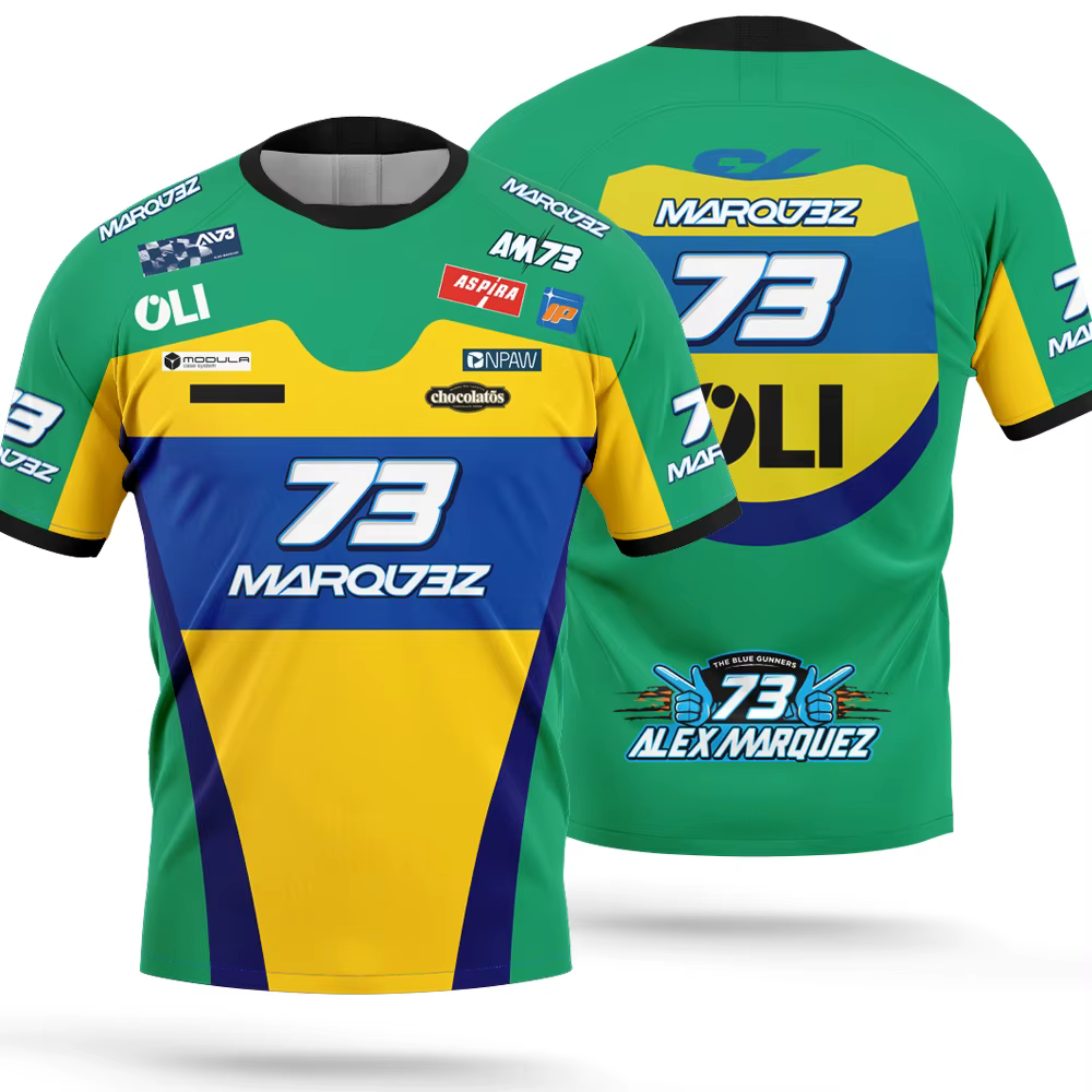 T-shirt pour hommes Alex Marquez 73 Driver Fans, manches courtes, été, nouvelle collection 2026, vêt