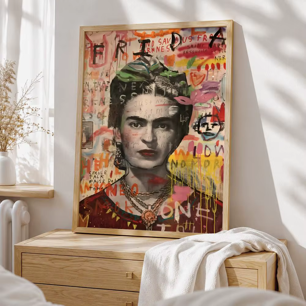 Affiche artistique Hot F-Frida K-Kahlo, affiche d'art Anime HD, autocollante, imperméable, pour la m