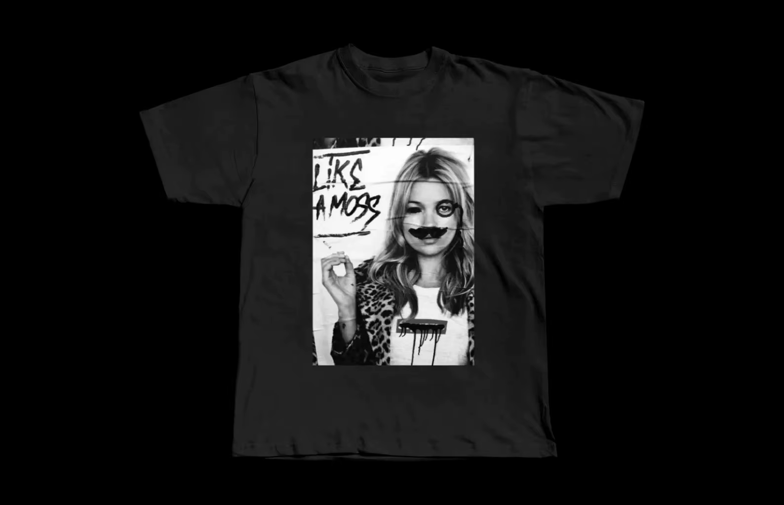 Kate Moss Supreme Like A Moss Graphic Tee Shirt Underground Summer T-shirt ample et respirant pour h