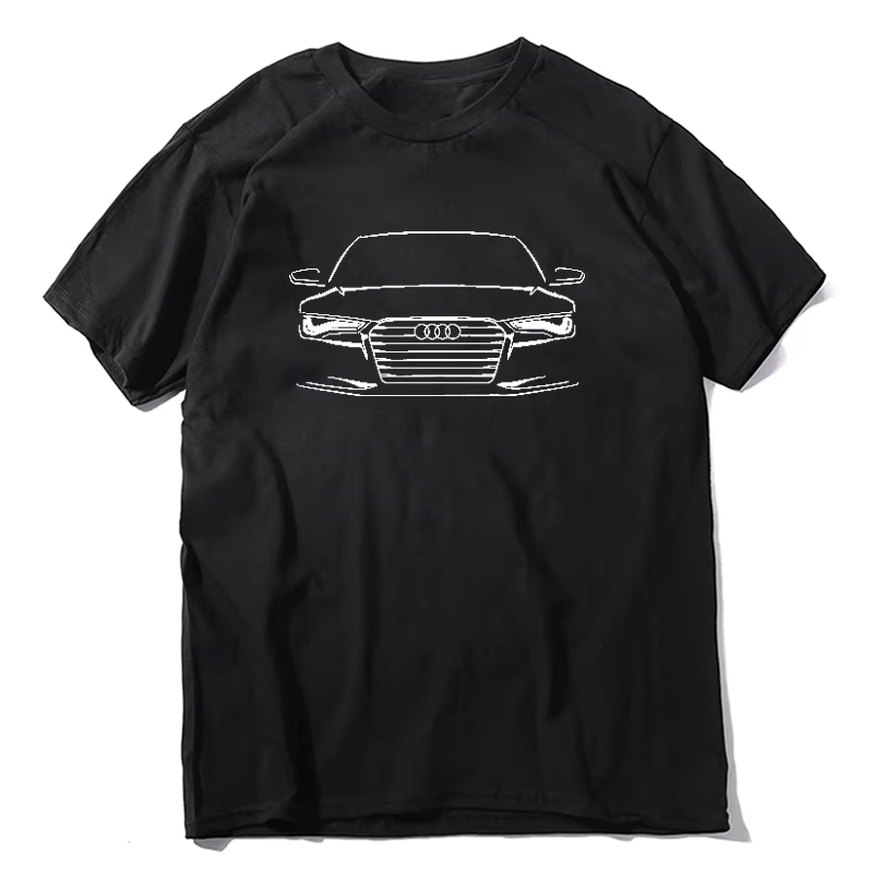 S col rond coton t-shirt hauts conception Rs6 Rs3 Rs4 avant-gardiste hayon Twin-Turbo Racer réglage 