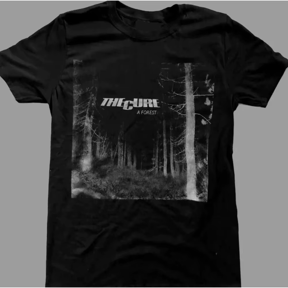 T-shirt The Cure Forest rétro pour hommes, style streetwear, nouveau style d'été, t-shirt unisexe