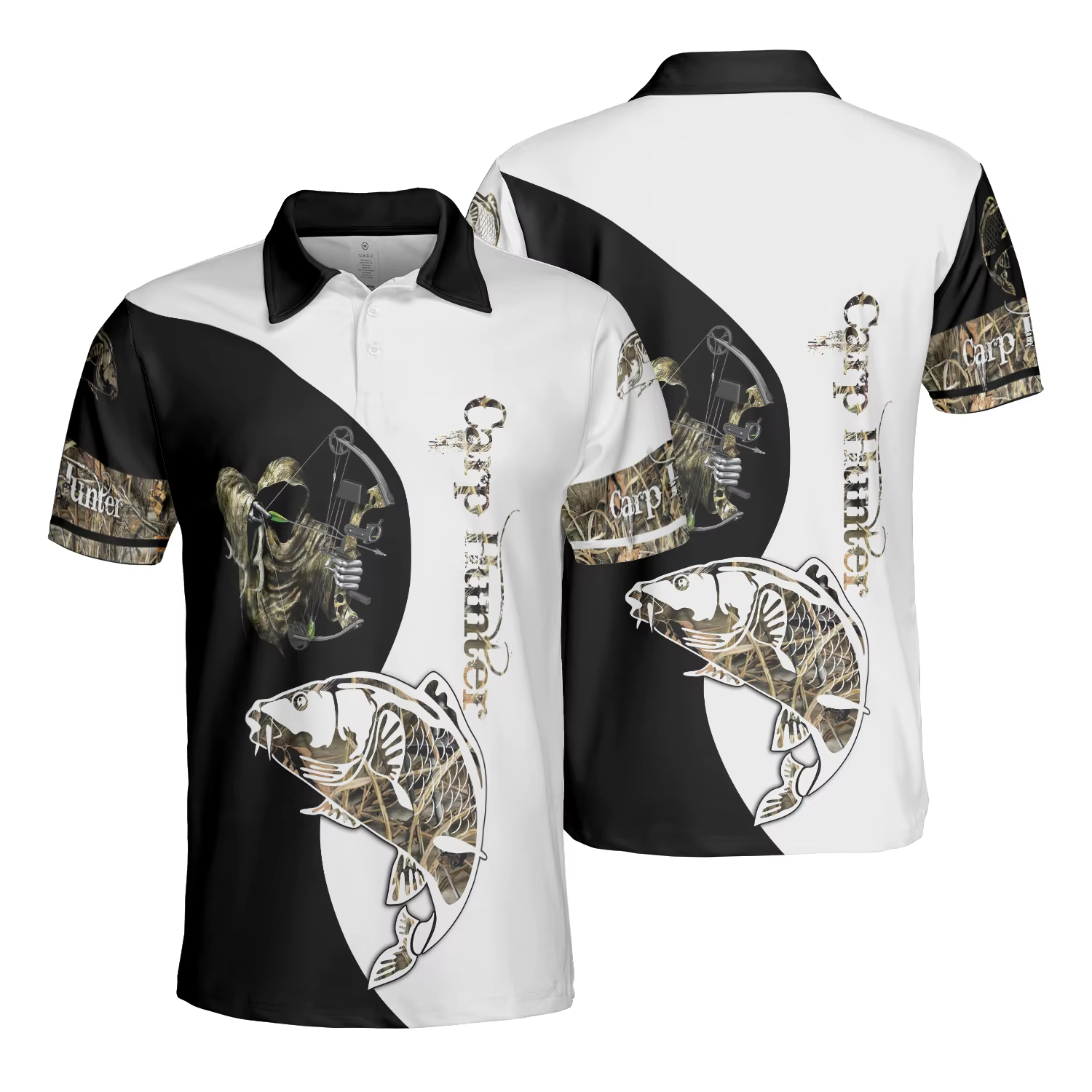 Nouveau T-shirt Polo de Pêche à la Carpe Personnalisé pour Hommes, Manches Courtes, Séchage Rapide, 