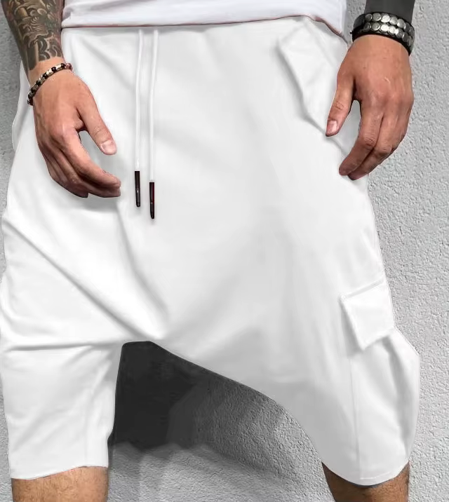 Pantalons tendance hip-hop pour hommes, style européen et américain, amples, couleur unie, streetwea