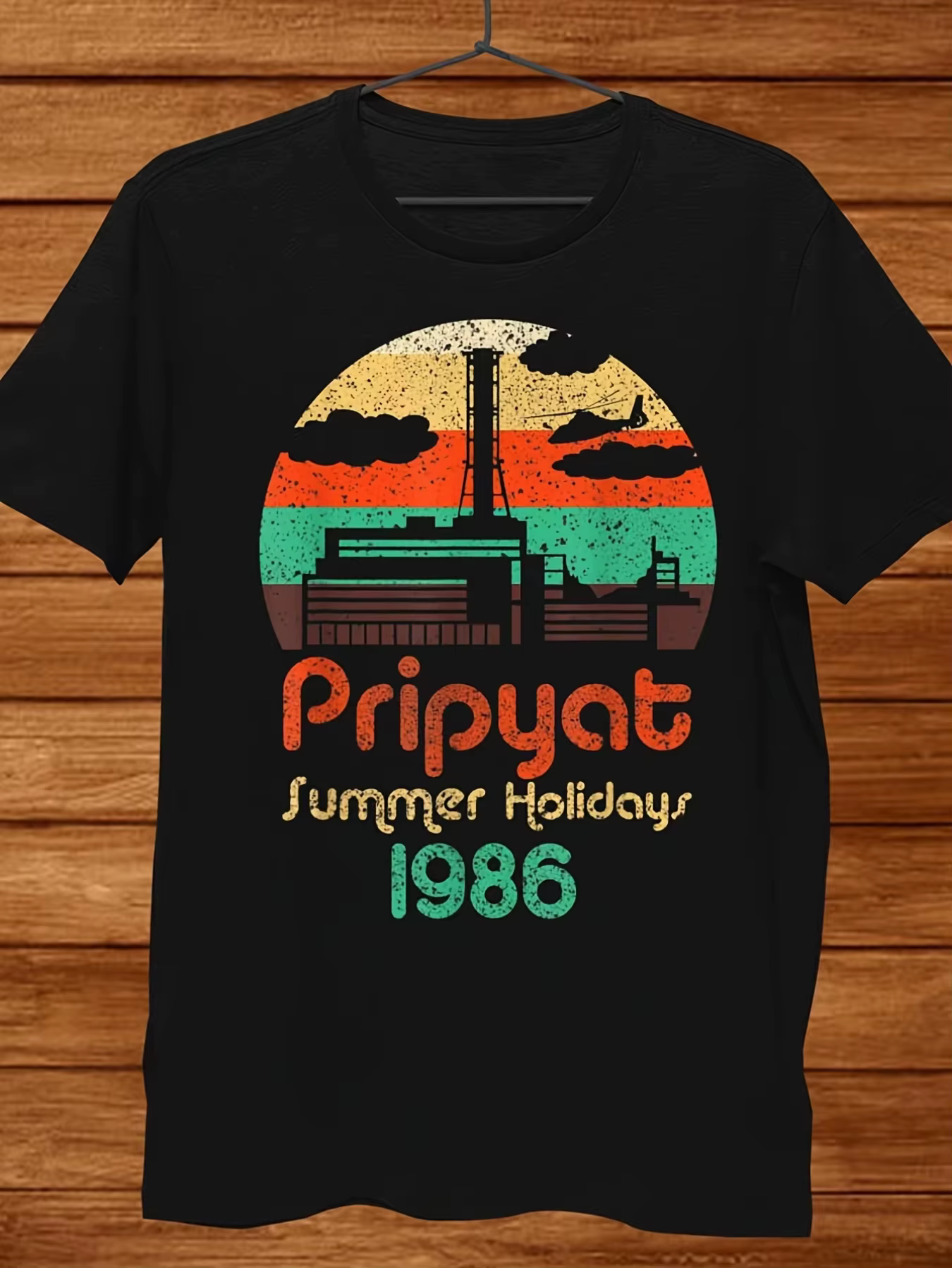 Pripyat Chernobyl T-shirt rétro pour hommes et femmes -1986, imprimé été, catastrophe nucléaire rétr