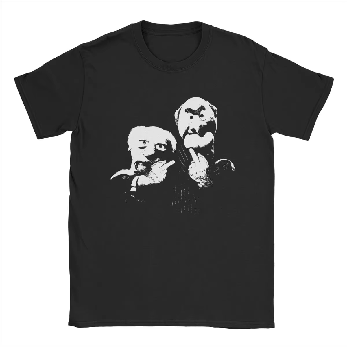 Intensiler et Waldorf-T-Shirt à Manches Courtes et Col Ras du Cou pour Homme, Vêtement Amusant en Pu