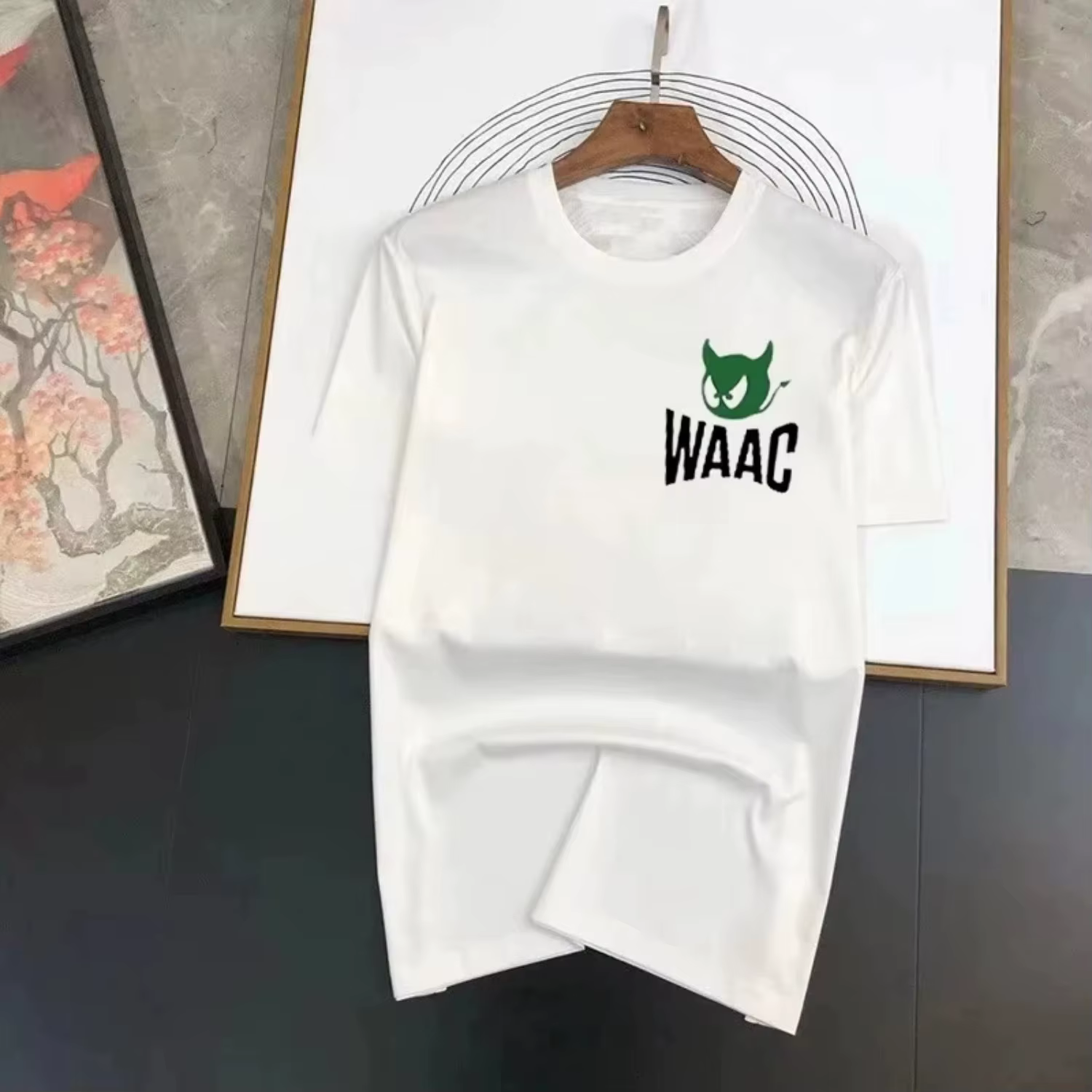 T-shirt de golf oversize en coton pour homme et femme, motif graphique de luxe, streetwear décontrac