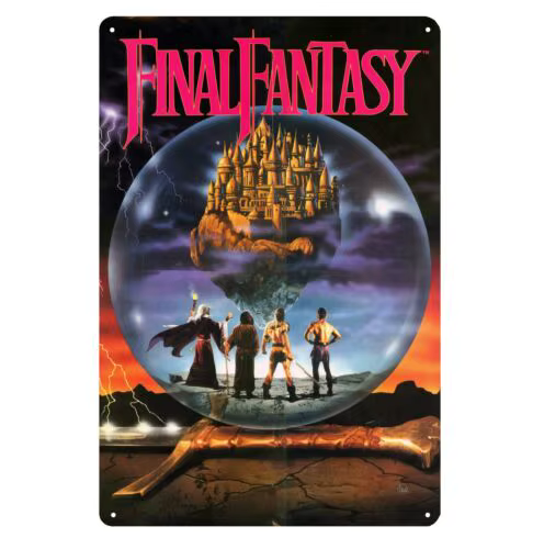 Final Nette Retro Video Game Metal Poster, 18 Sign, 20x30cm