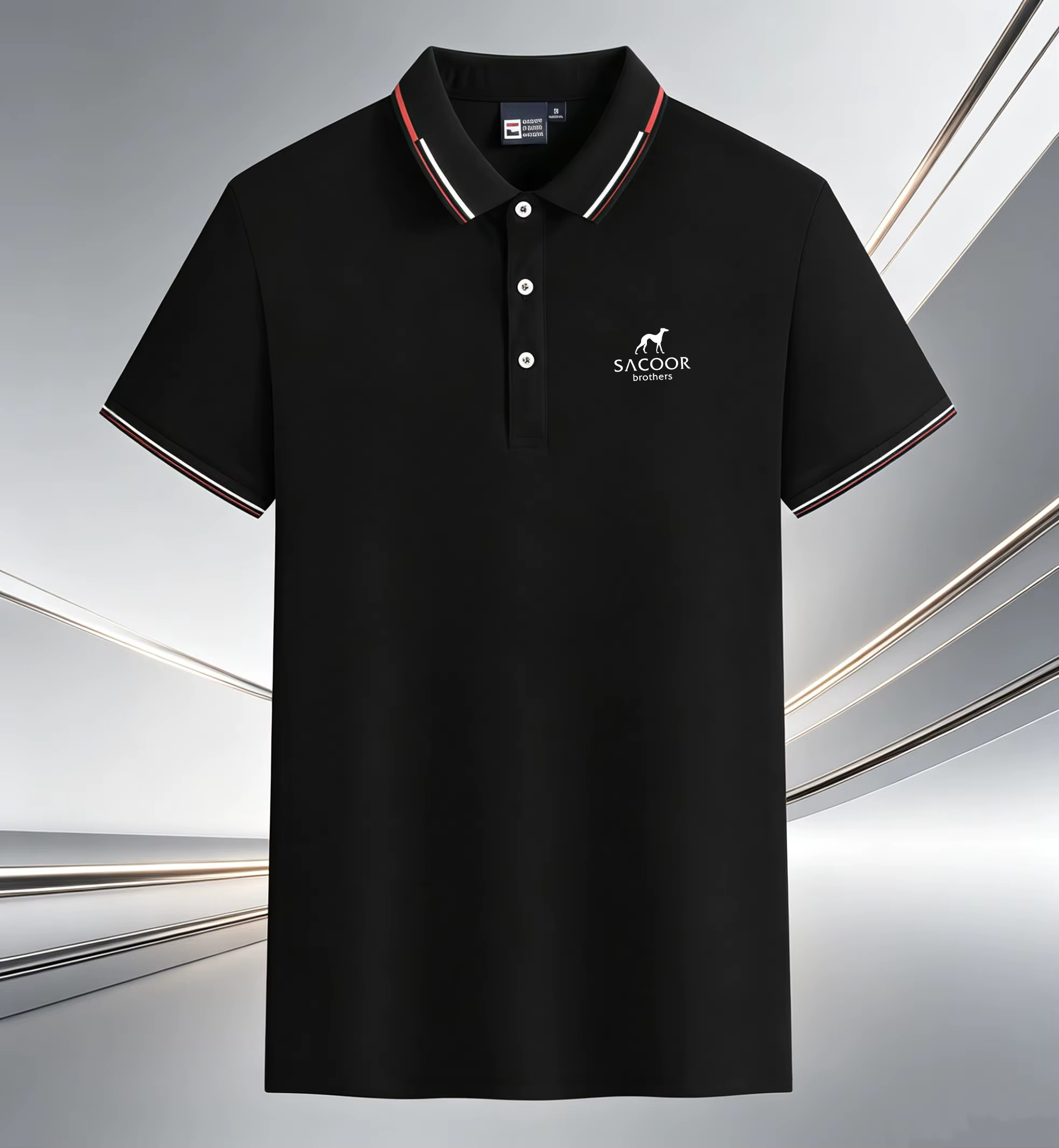 Nouveau polo pour homme tendance et à la mode avec col à revers, poitrine raffinée et manches courte