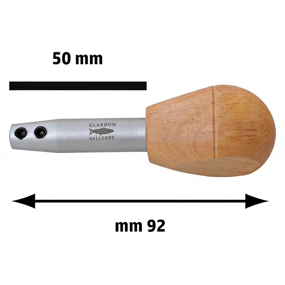 Manche de graveur réglable Glardon-Vallorbe AL4102, type long 92 mm, pour graveurs et limes à aiguil