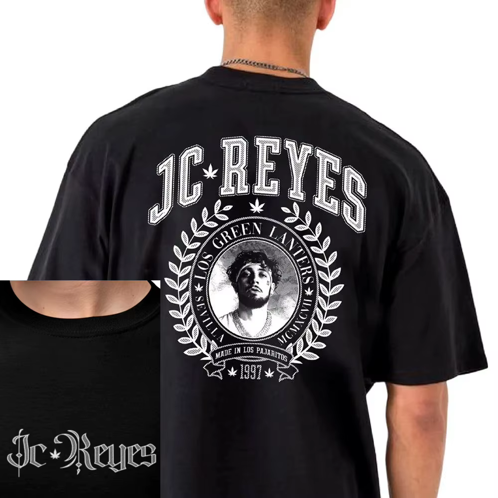 2025 Unseix Top Tee Rappeur Jc Reyes Album Tour Graphique T-shirts Hommes Femmes Hip Hop Mode T-shir