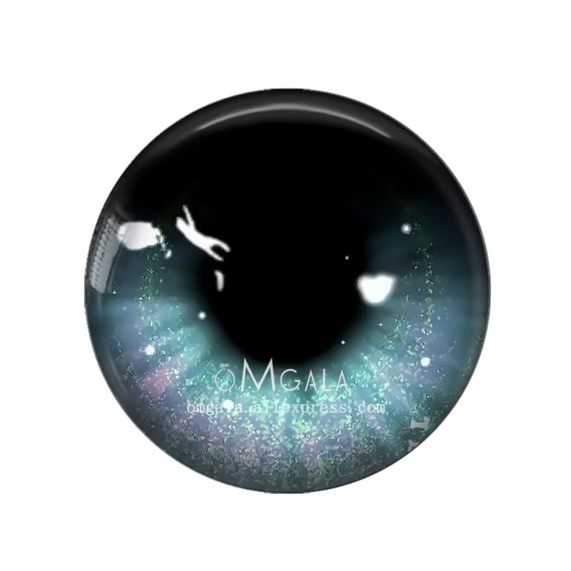 5 paires d'yeux en verre pour bricolage, poupées de couture, accessoires artisanaux, amour brillant,