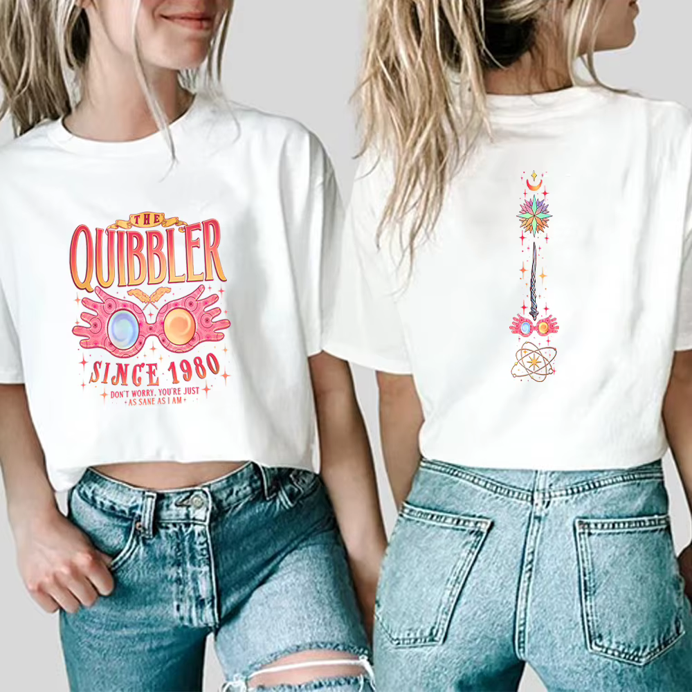 Harajuku T-shirt magique double face juste comme sanit comme je suis chemise HP chemises esthétique