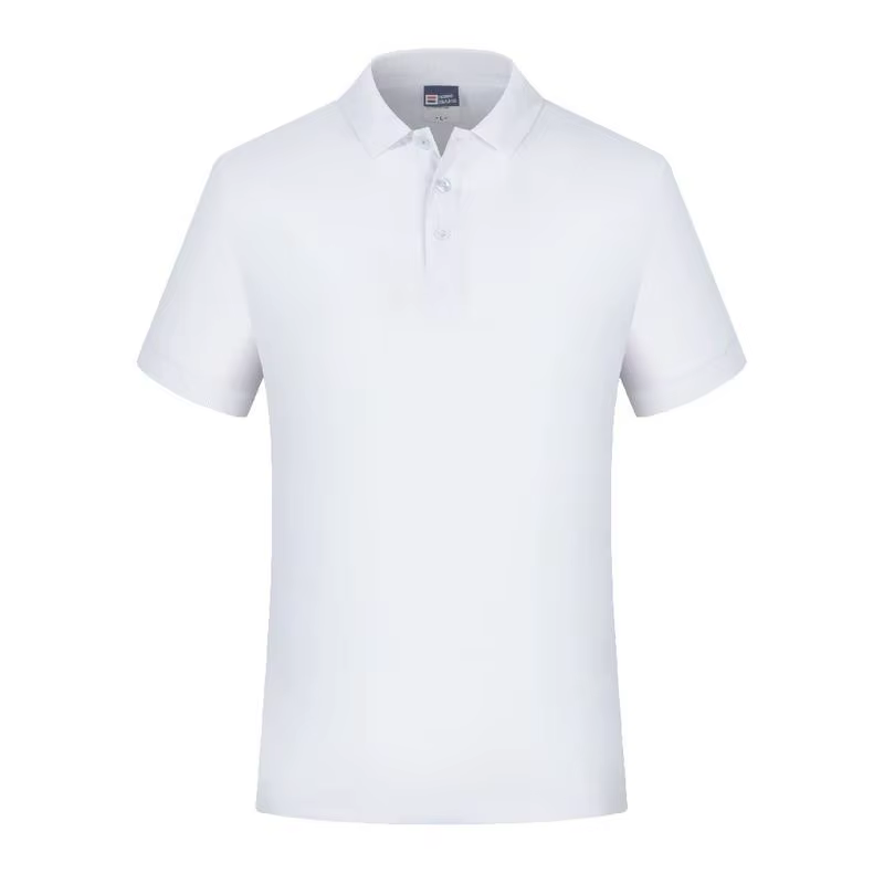 Polo blanc uni pour homme, manches courtes, col décontracté, t-shirt noir uni, vêtements d'été pour 