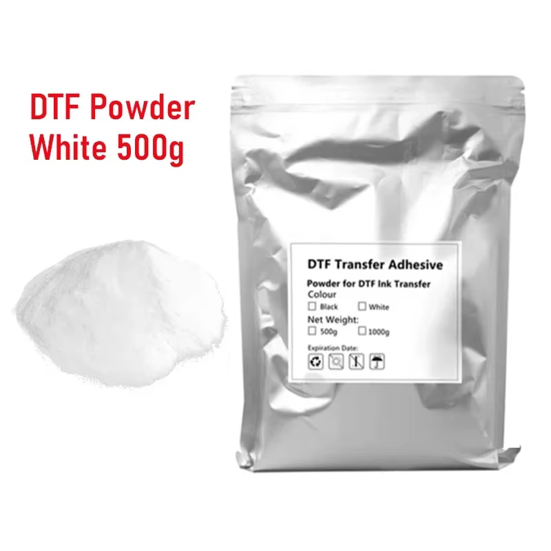 Poudre de Transfert DTF Thermofusible Noir ou Blanc, pour Sublimation Adhésive, pour Epson, Machine 