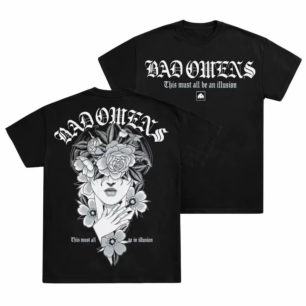 Bad Omens Boar 2026 Tour T-shirt unisexe pour homme, col rond, 100% coton, manches courtes, surdimen