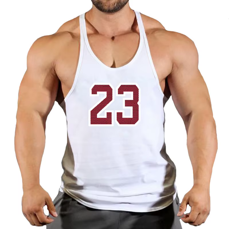 Vêtements pour hommes gilet de gymnastique gilets musculation homme haut pour Fitness Stringer sans