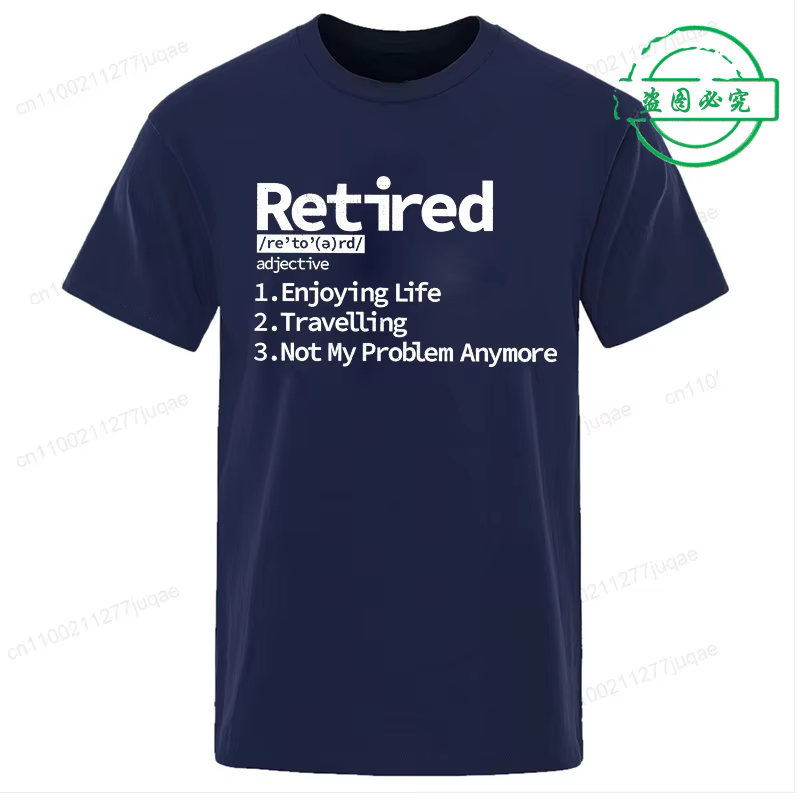 T-shirts d'été pour hommes, décontractés et tendance, à coupe ample, avec impression 'Définition de