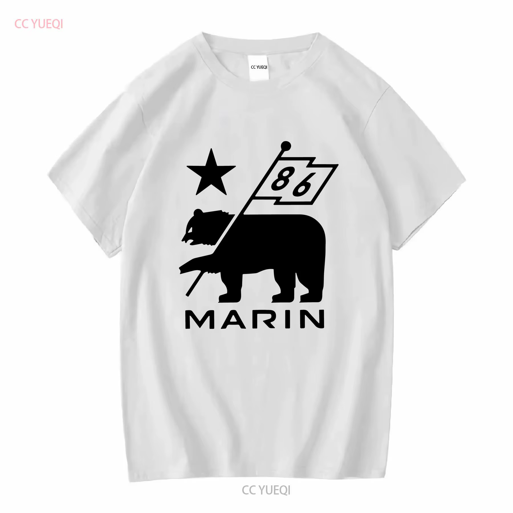 Marin Bikes vélo t-shirt manches longues ou courtes vintage haut délavé pour un usage quotidien resp