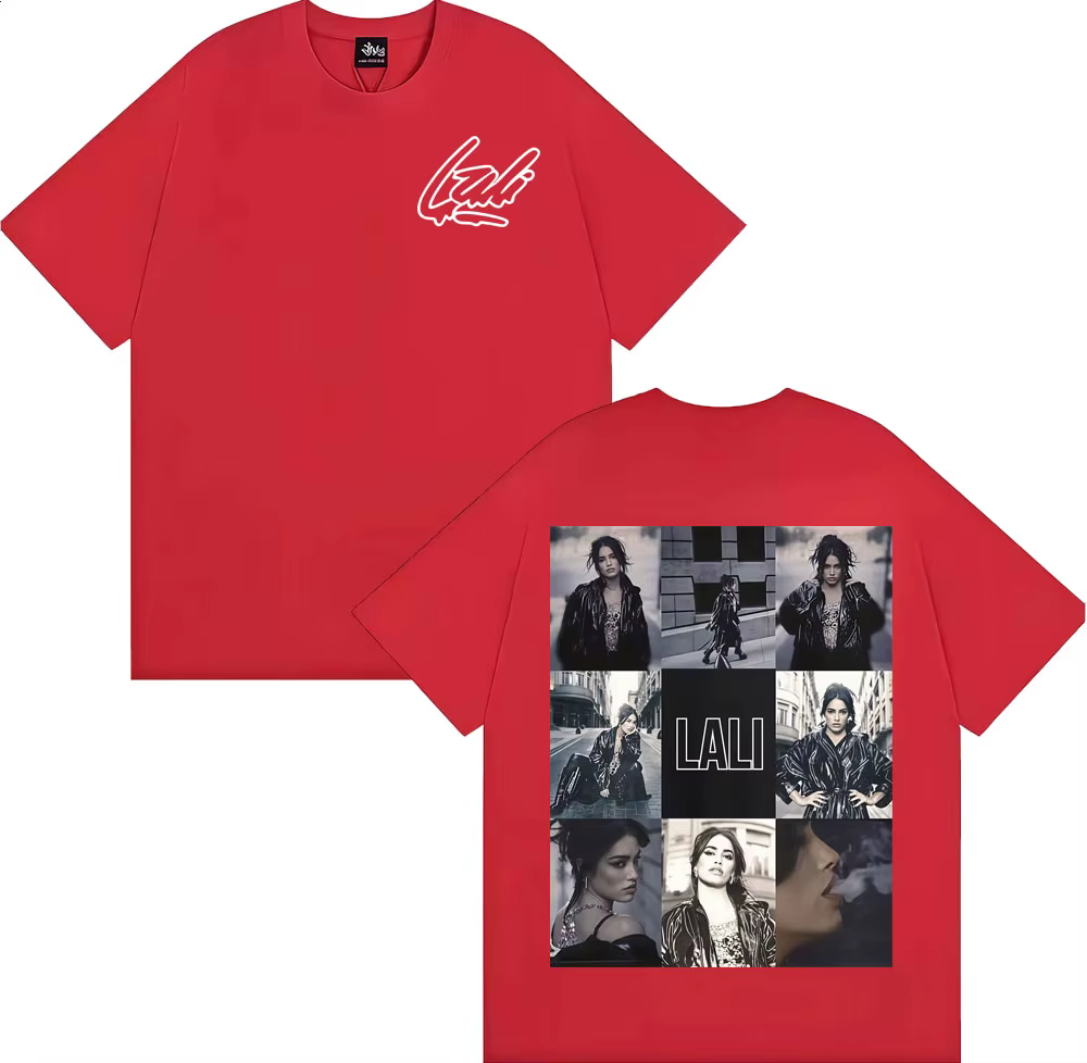 Singer Lali Esposito Tour 2025 Graphic Tee Shirt Men Women Fashion Trending Short Sleeve T-shirt Sum