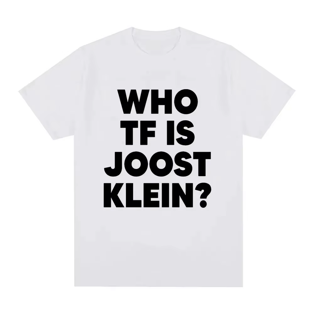 T-shirt tendance et amusant pour femme 2026 – Qui est Joost Klein ? – Haut créatif et stylé pour fem