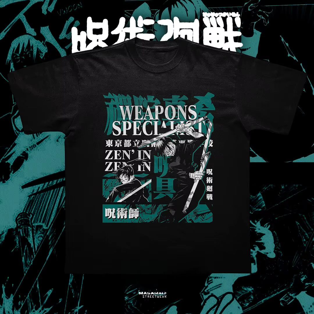 T-shirt Maki Zenin, Jujutsu Kaimmer Horror Anime, Manga Kawaii Gift Shirt, Toutes tailles