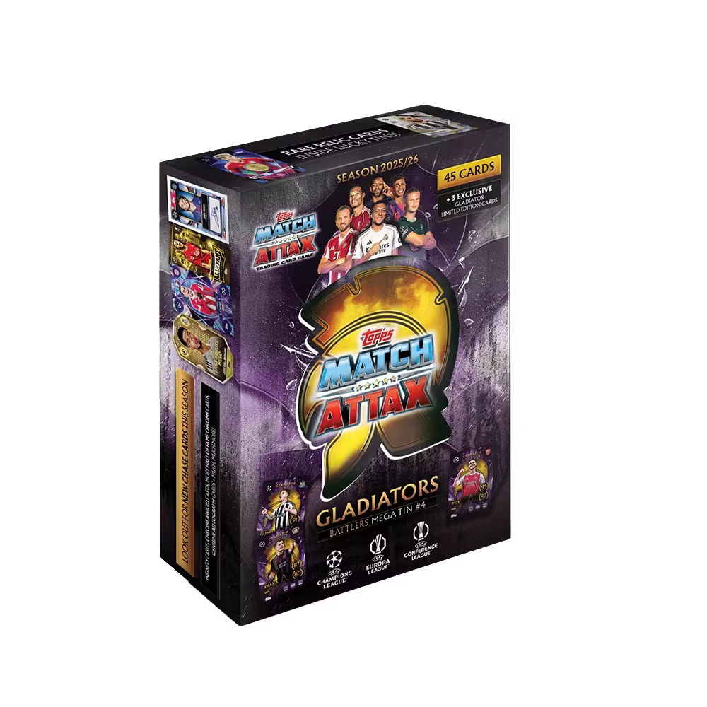 Cartes de collection de stars de football UEFA Champions League 2025-26 European War Topps Match Att