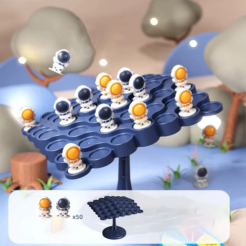 Jeu d'équilibre d'astronaute, planche de grenouilles à deux joueurs, Puzzle interactif de fête de ta