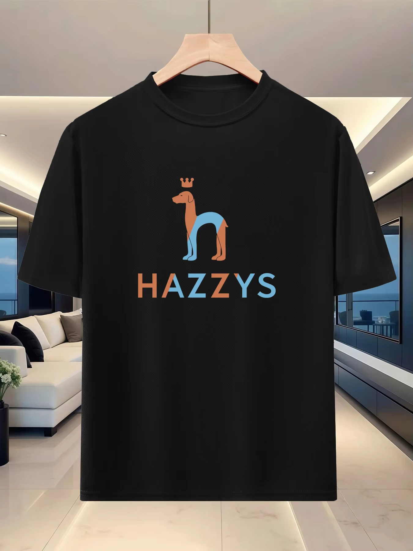 T-shirt d'été en coton pour homme, col rond, imprimé logo, manches courtes, doux, respirant, coupe a