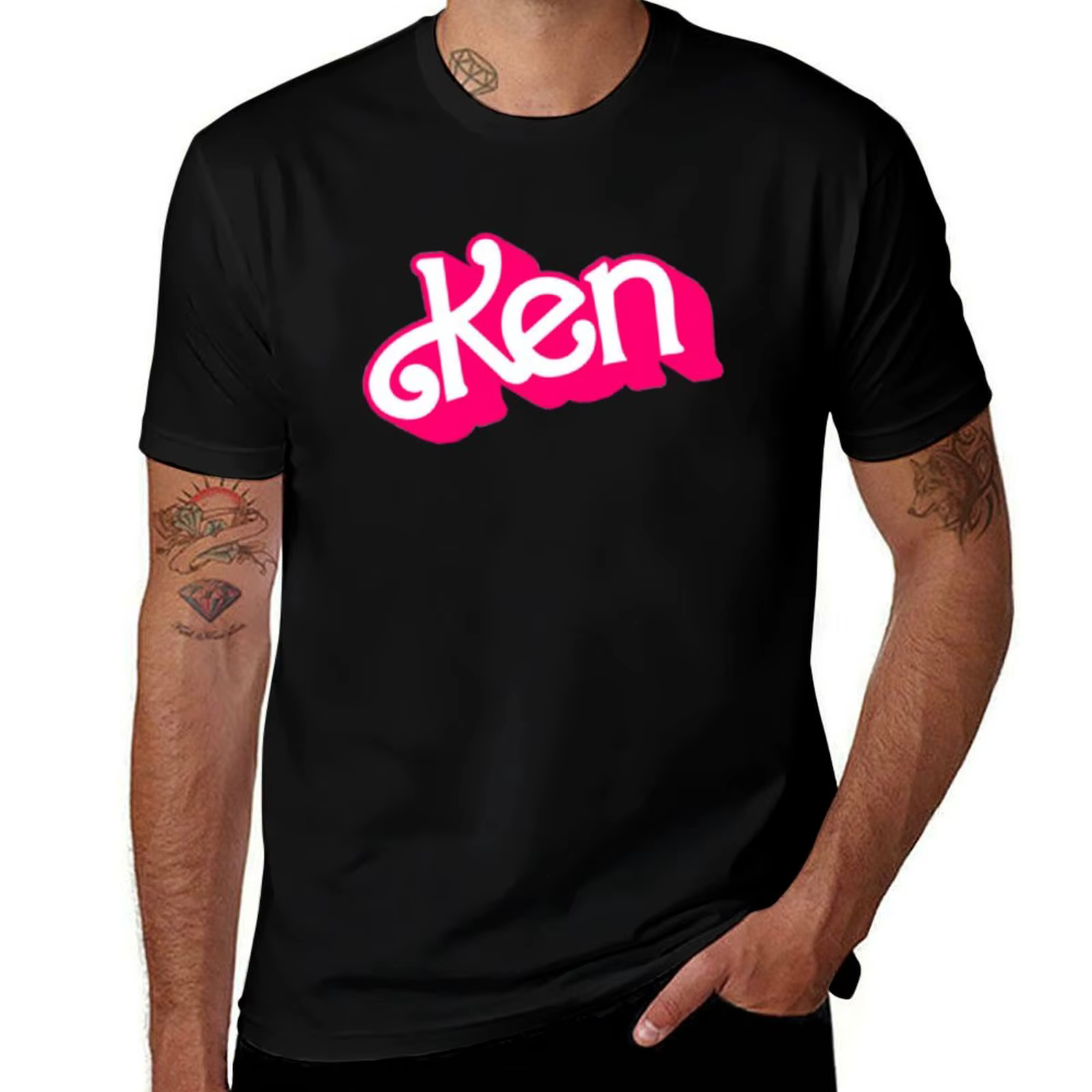 T-shirt classique Ken Logo, t-shirt décontracté pour le travail