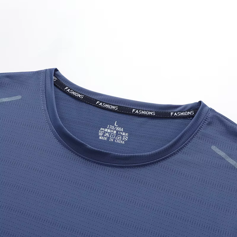 YJKVUR-T-shirt de sport respirant à séchage rapide pour hommes, haut précieux, vêtements de basket-b
