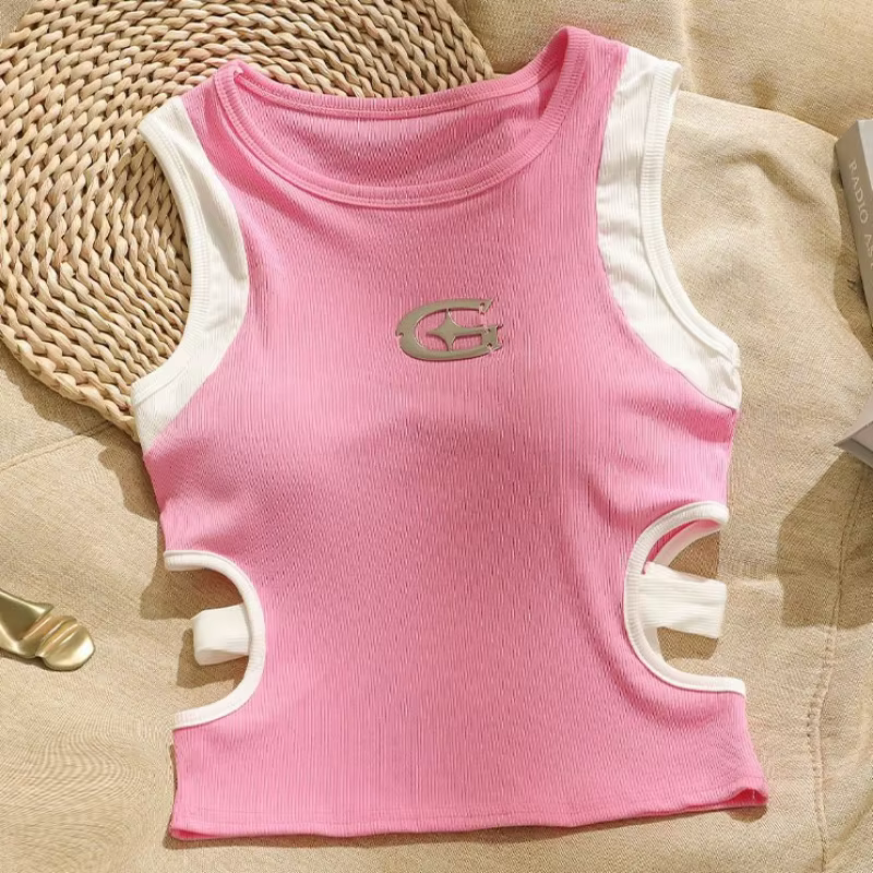 Débardeur Chic et Sexy pour femmes, haut court, Slim, Camisole, mode coréenne, été