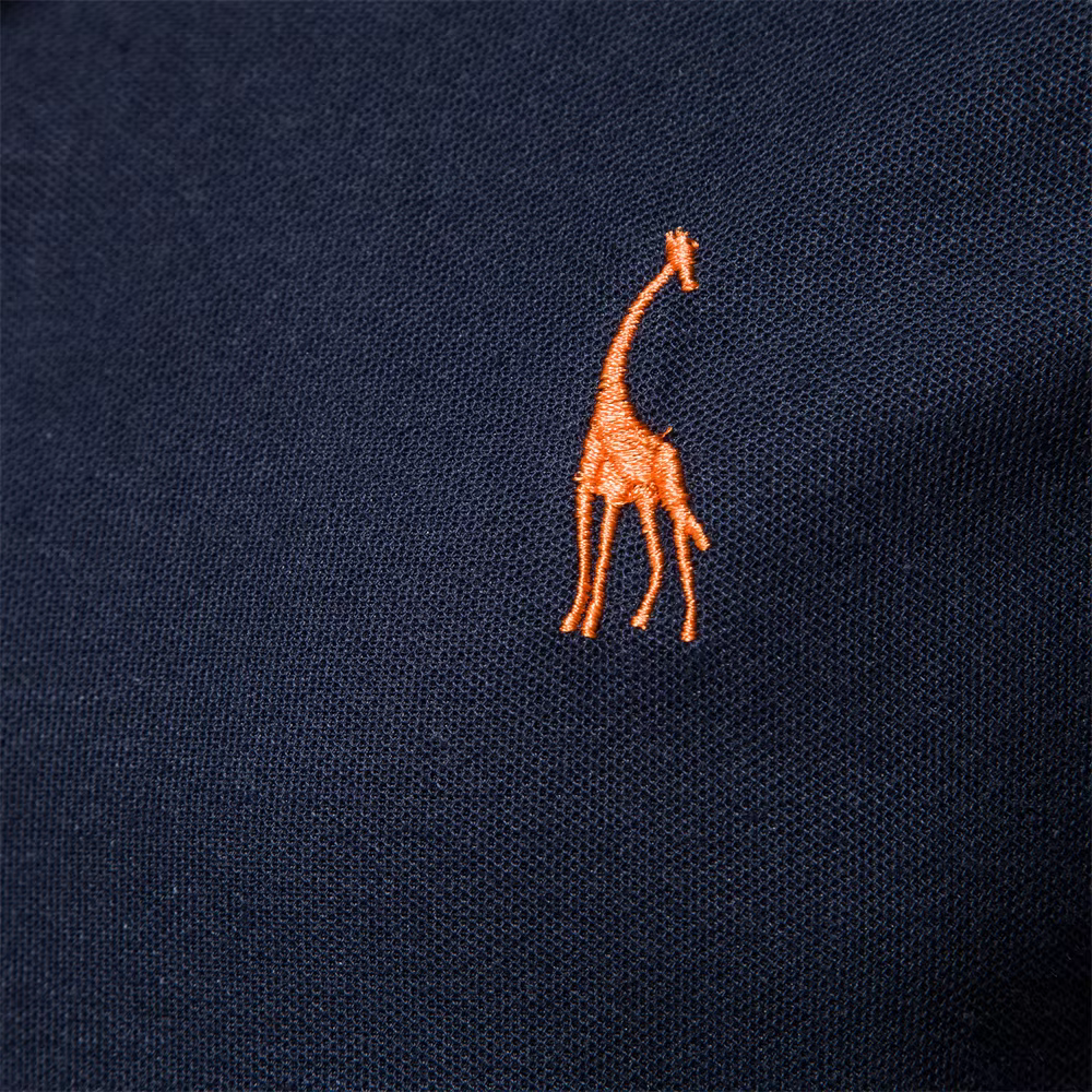 AIOPESON brodé 35% coton polo homme décontracté couleur unie Slim Fit Polo nouvelle marque vêtements