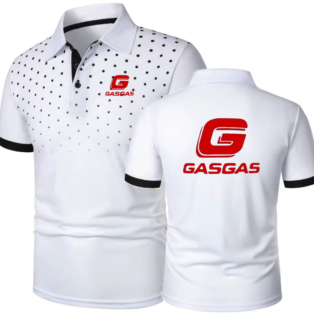 Polos motos GasGas hommes t-shirt à manches courtes passionnés de plein air t-shirt respirant évacua