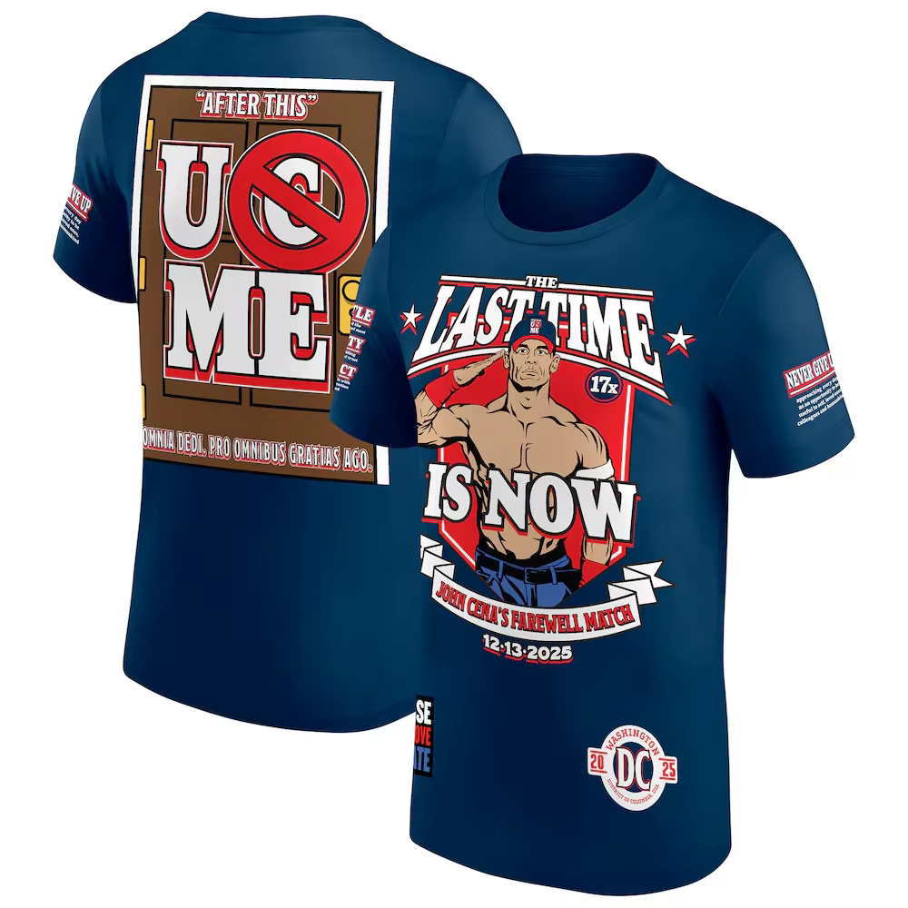 T-shirt pour homme Cena John Farewell Tour 2025, imprimé en 3D, sport de plein air, séchage rapide, 